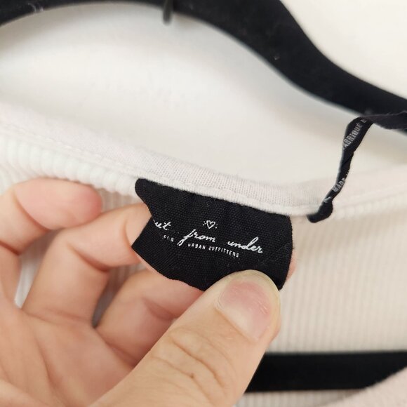 BUNDLE (2) Urban Outfitters Out From Under Cozy Thermal Shirts Black White XS - Picture 5 of 16